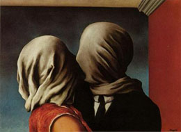 "Os amantes", René Magritte, 1928
