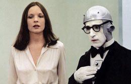 Com Diane Keaton em "O Herói do Ano 2000", 1970