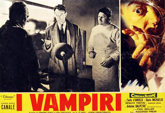 "Os Vampiros" (I Vampiri, 1957) de Riccardo Freda e Mario Bava