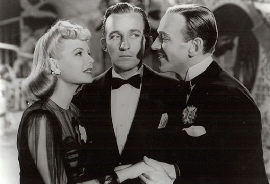 Marjorie Reynolds, Bing Crosby e Fred Astaire em "15 Dias de Prazer" (Holiday Inn, 1942) de Mark Sandrich