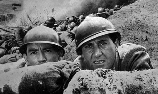 Alberto Sordi e Vittorio Gassman em "A Grande Guerra" (La Grande Guerra, 1959), de Mario Monicelli